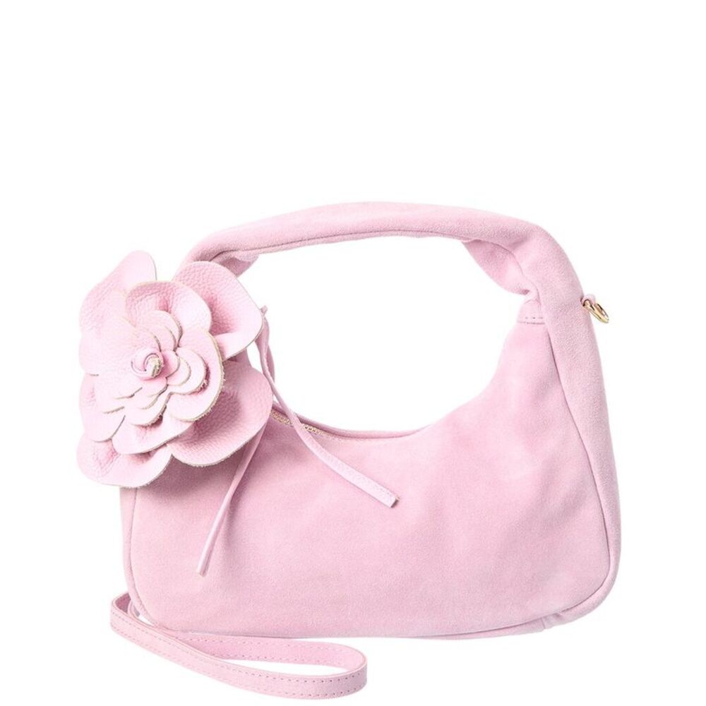 Isabella Rossetti Fluer 27 Suede Shoulder Bag, Pink